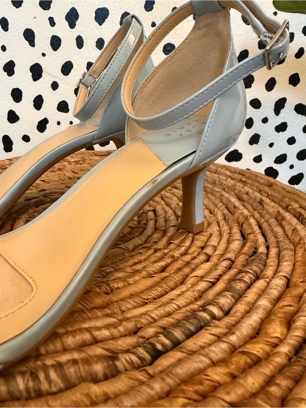 Alex Marie Elegant Belinda Blue Dream Patent Ankle-Strap Heels - Picture 6 of 8